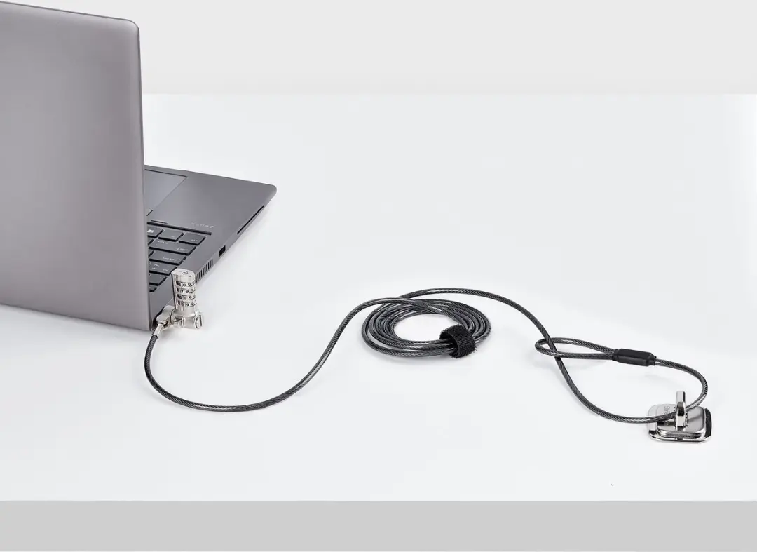 Startech UNIVC4D-LAPTOP-LOCK Universeel Laptopkabelslot - 2m - Zwart/Zilver