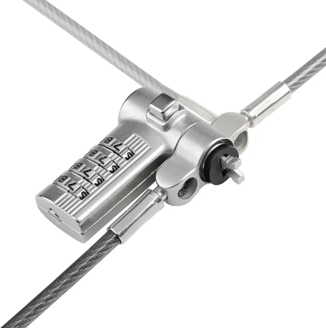 Startech UNIVC4D-LAPTOP-LOCK Universeel Laptopkabelslot - 2m - Zwart/Zilver