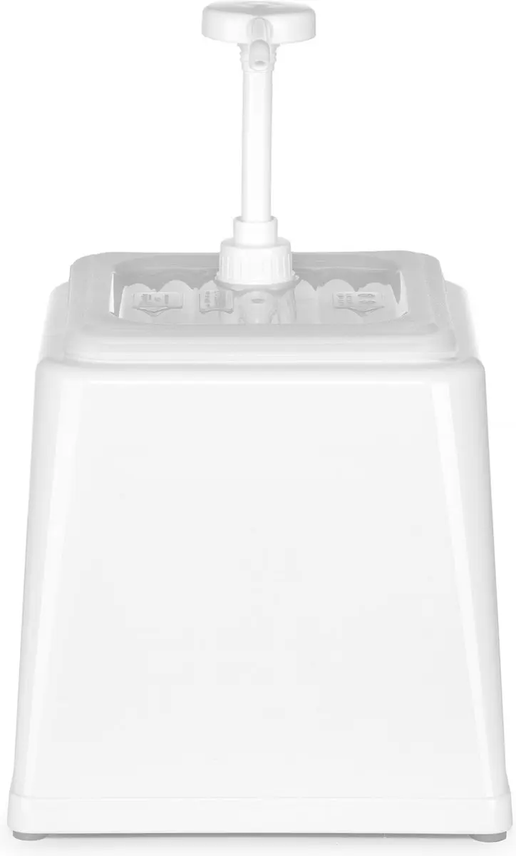 HENDI Sausdispenser met pomp 2,5L - Wit - afbeelding 6 van 6