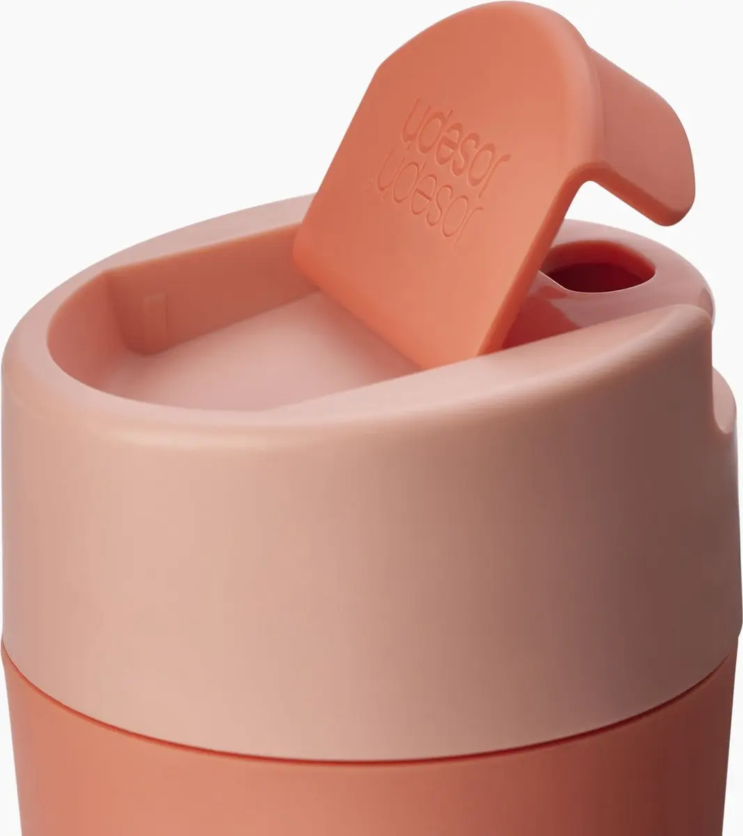 Joseph Joseph Flip Top Drinkbeker 454ml - Koraal - afbeelding 6 van 6