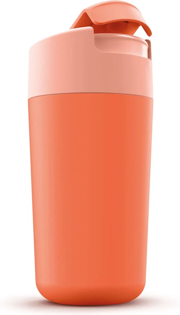 Joseph Joseph Flip Top Drinkbeker 454ml - Koraal