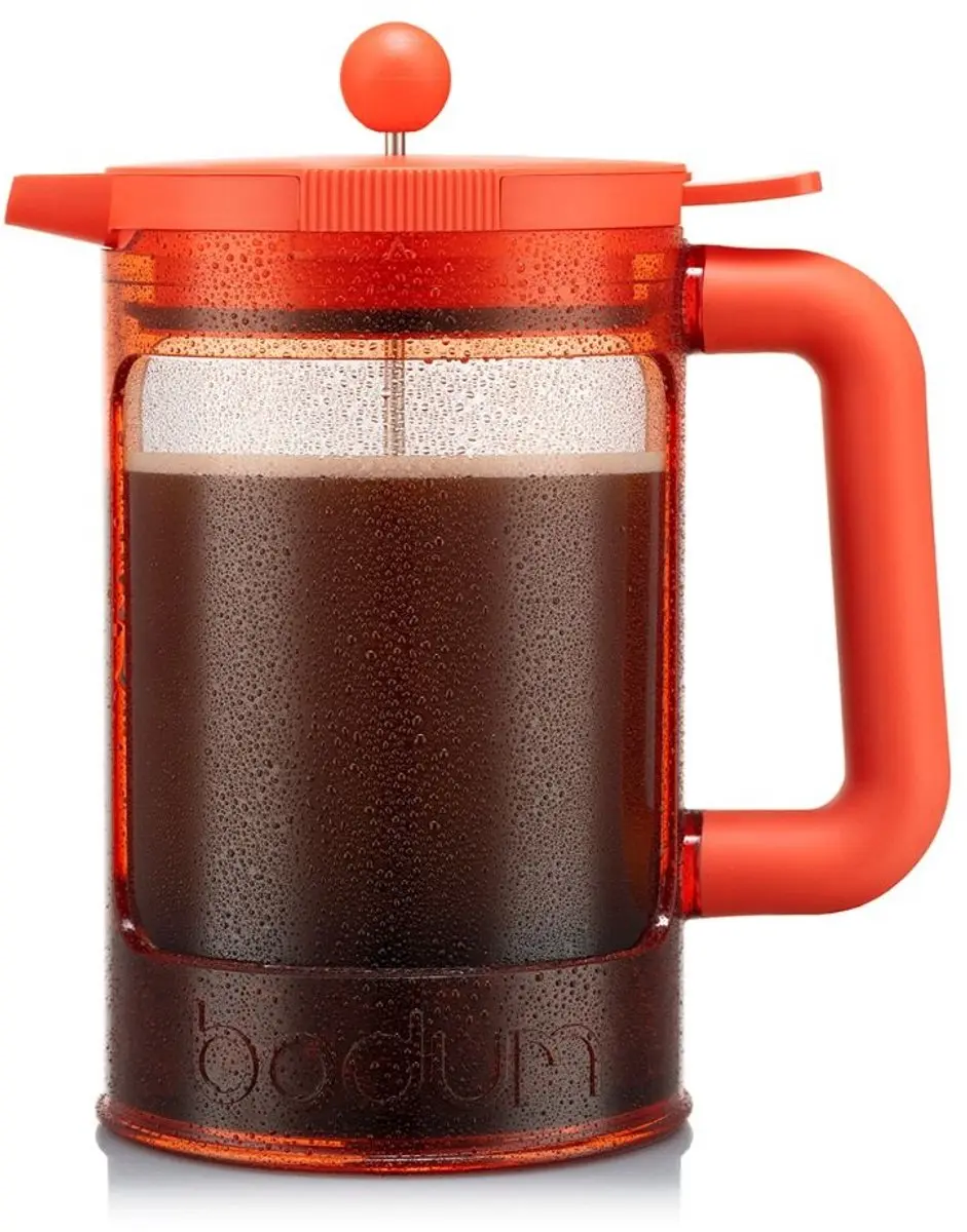 Bodum Bean Cafetière K11683-170S - 1.5L - 12 Koppen - Rood