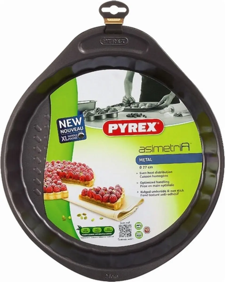 PYREX Asimetria Taartvorm 27cm - 1,8L - Bruin