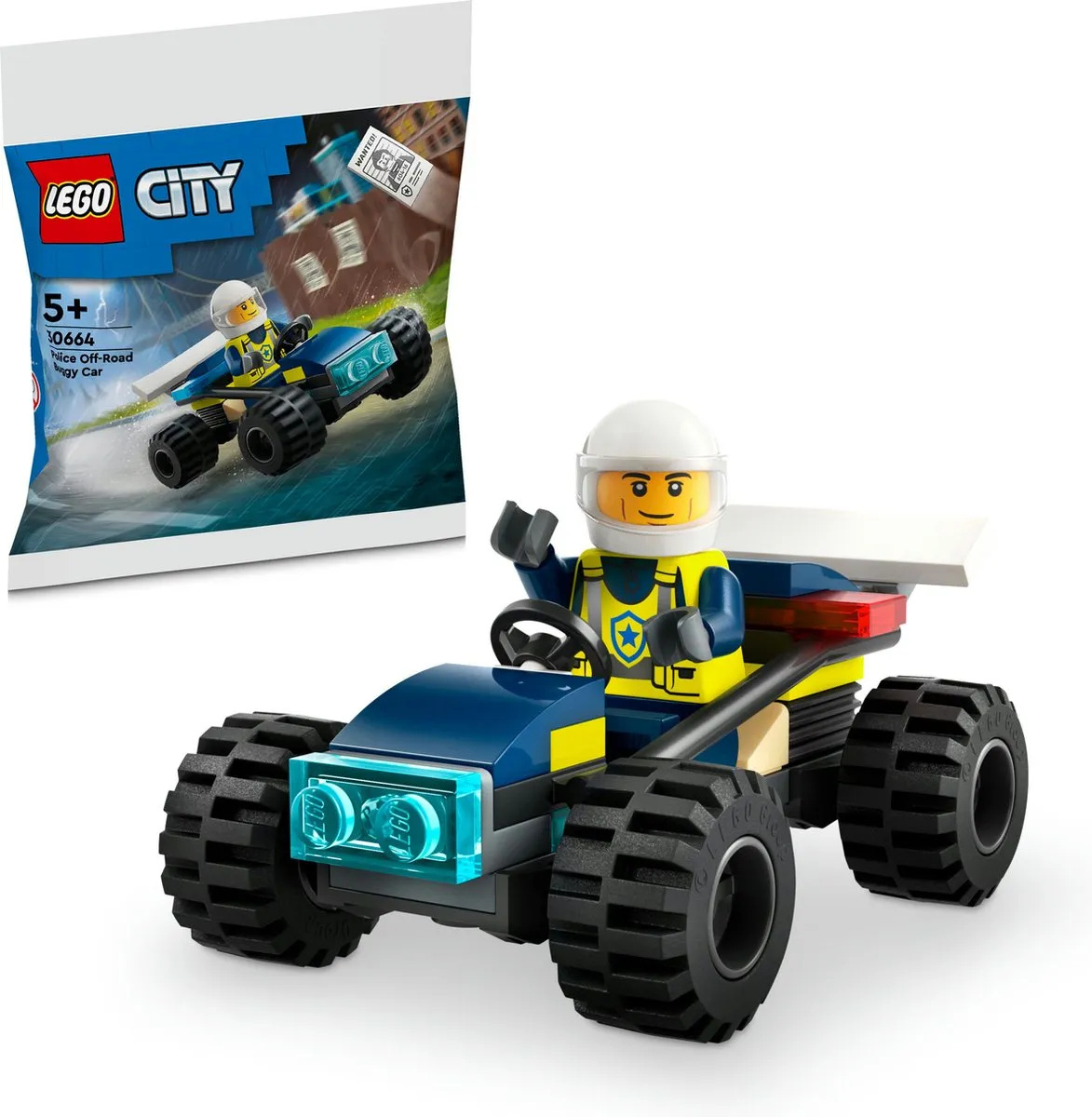 LEGO City 30664 Politie Terreinbuggy - 35 Stukken - afbeelding 6 van 6
