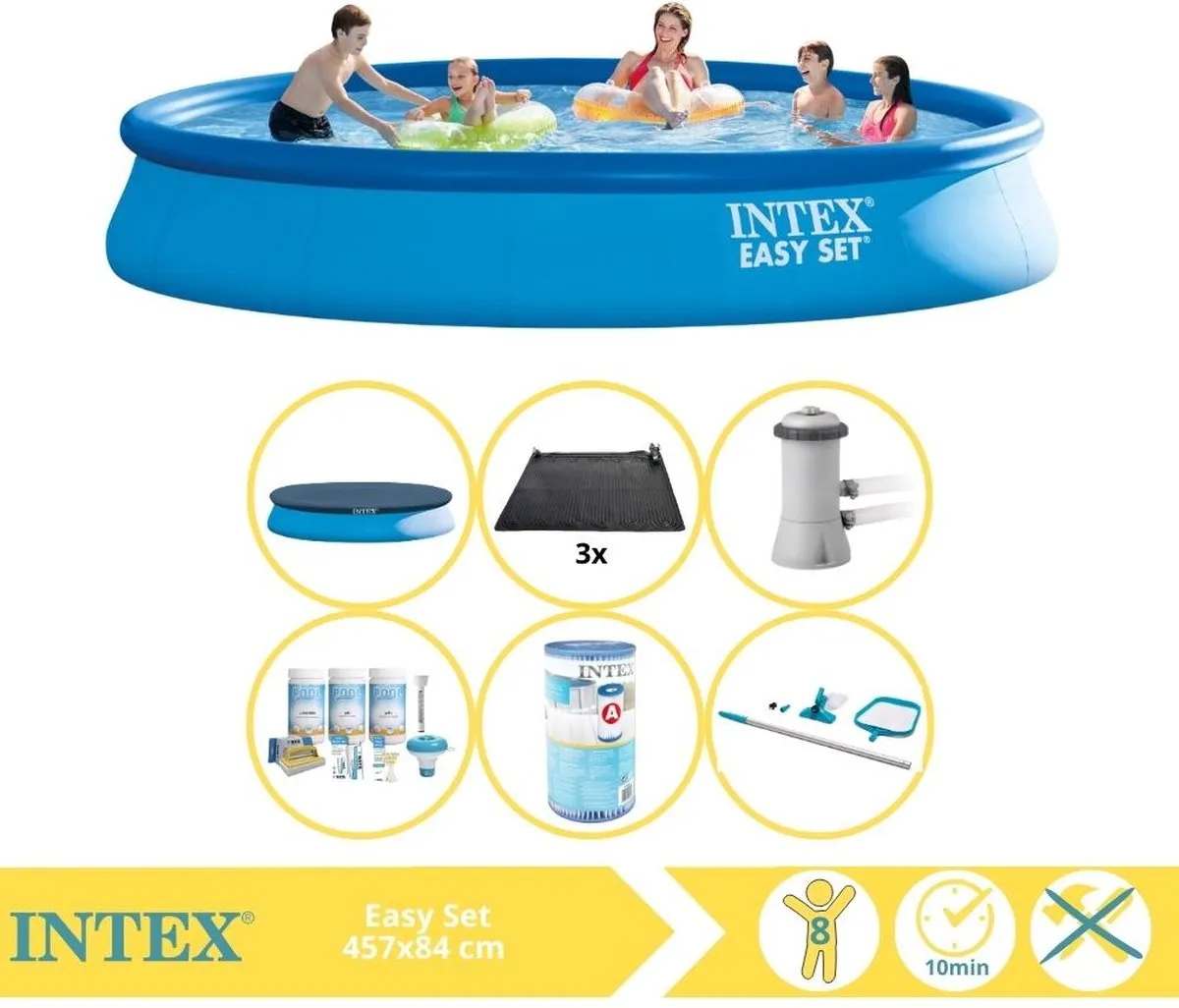 Intex Easy Set 28158GN Opblaaszwembad 457x84cm