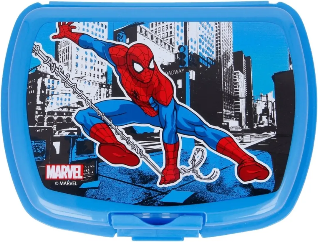 Marvel Spiderman Broodtrommel 1.5L - Blauw