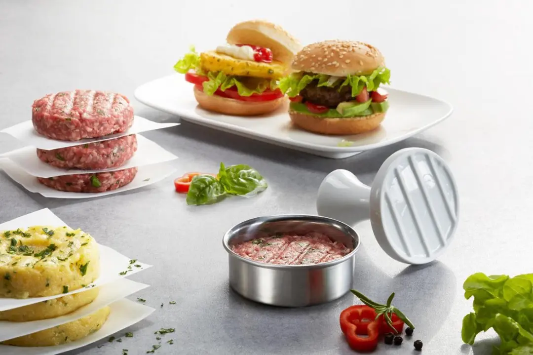 GEFU SPARK Party Burgerpers 15400 - RVS - 2-delig