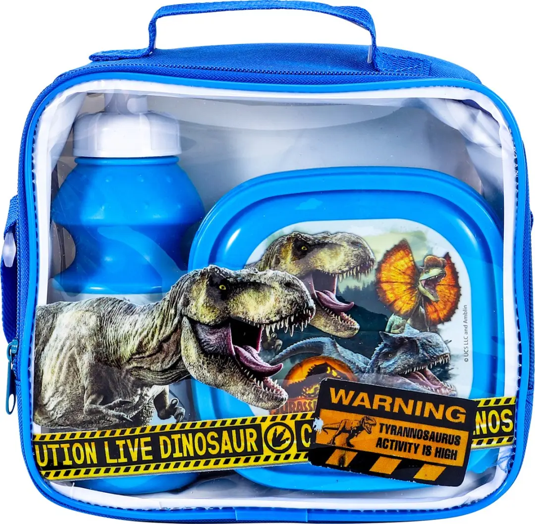Jurassic World Dinosaurus Lunchset - 3-delig - Zwart