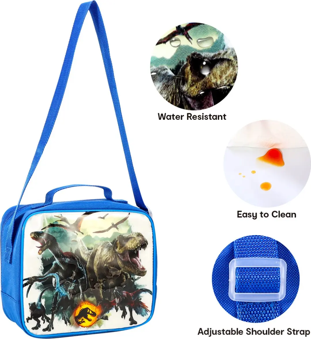 Jurassic World Dinosaurus Lunchset - 3-delig - Zwart