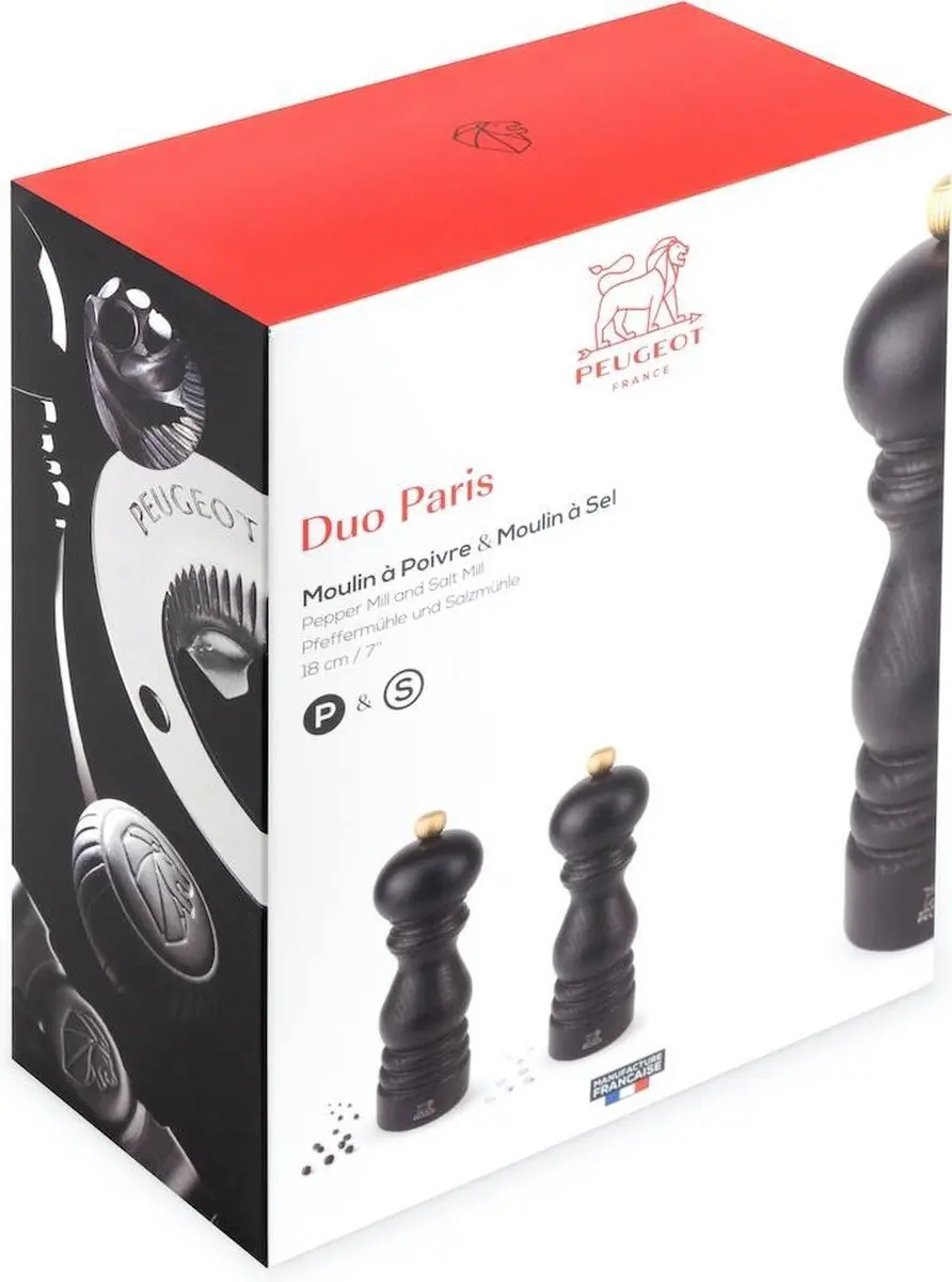 Peugeot Paris Duo Chocolat Peper & Zoutmolens 18cm - 2 Stuks