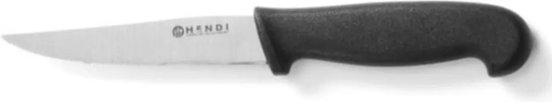 HENDI Universeelmes 210mm - Gekarteld - Zwart
