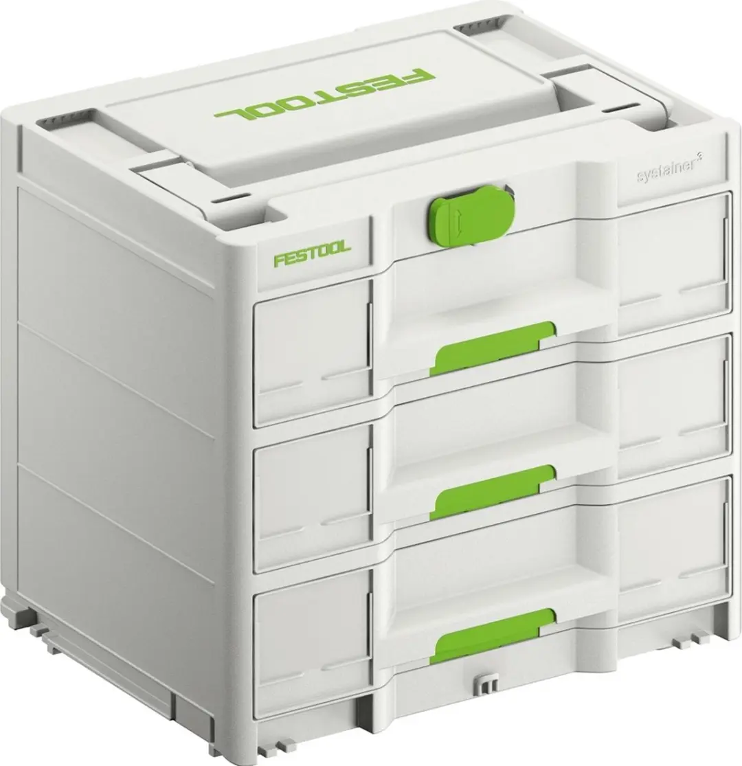 Festool Sortainer³ SYS3-SORT/3 M 577769 - 16 Vakken - Wit/Groen