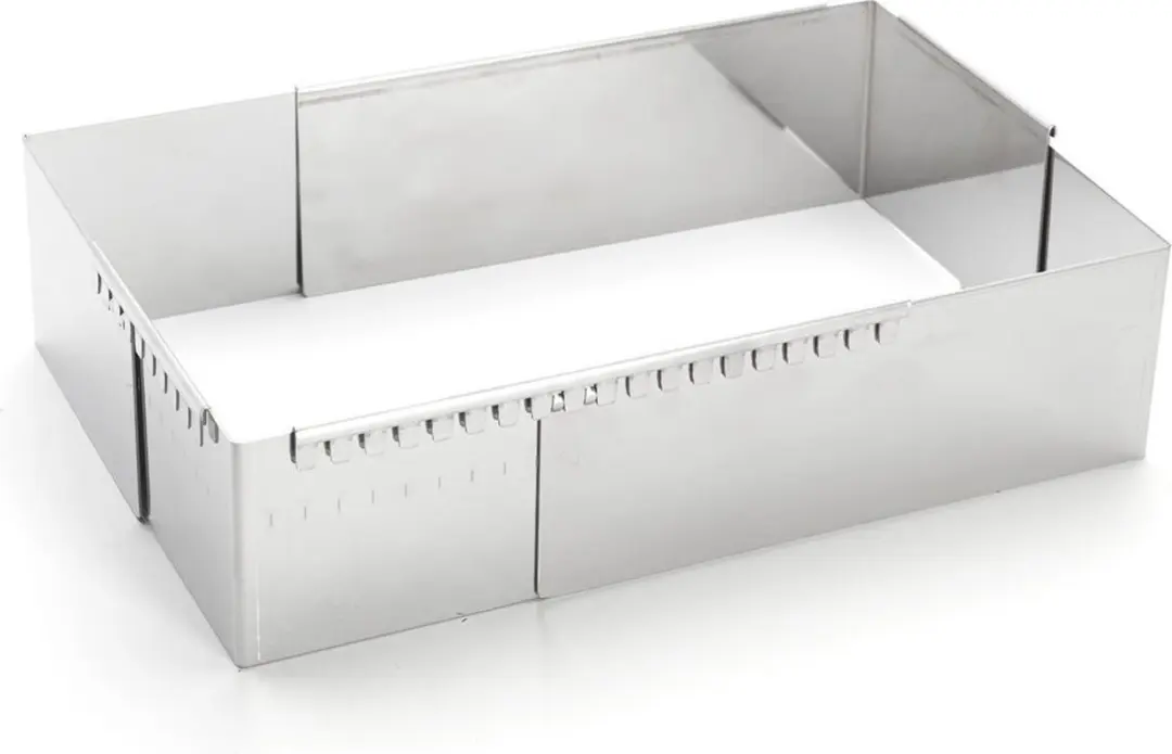 DeBuyer Patisserievorm RVS 21-40cm - Vierkant - afbeelding 3 van 5