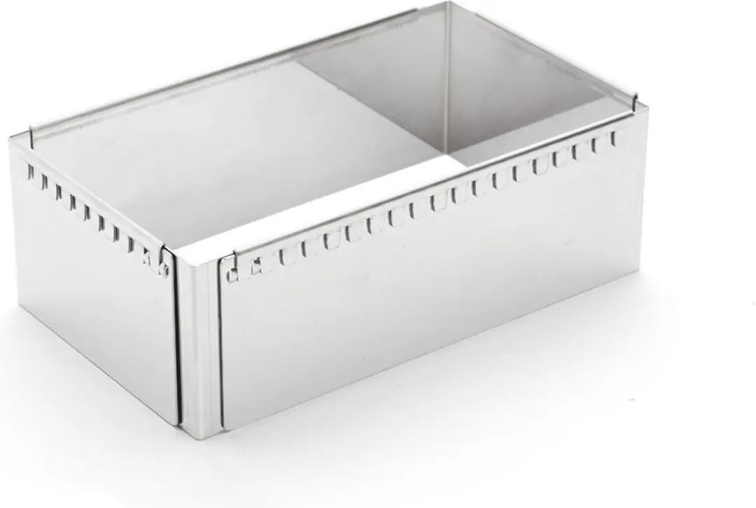 DeBuyer Patisserievorm RVS 21-40cm - Vierkant - afbeelding 4 van 5