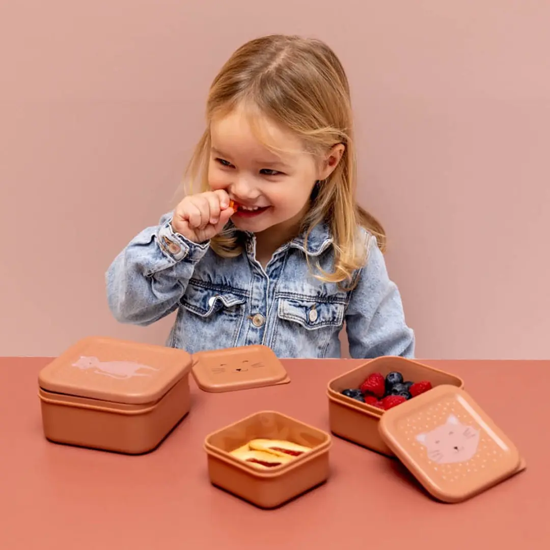 Trixie Mrs Cat 3-delige Snackbox - Roze - 0.86 l