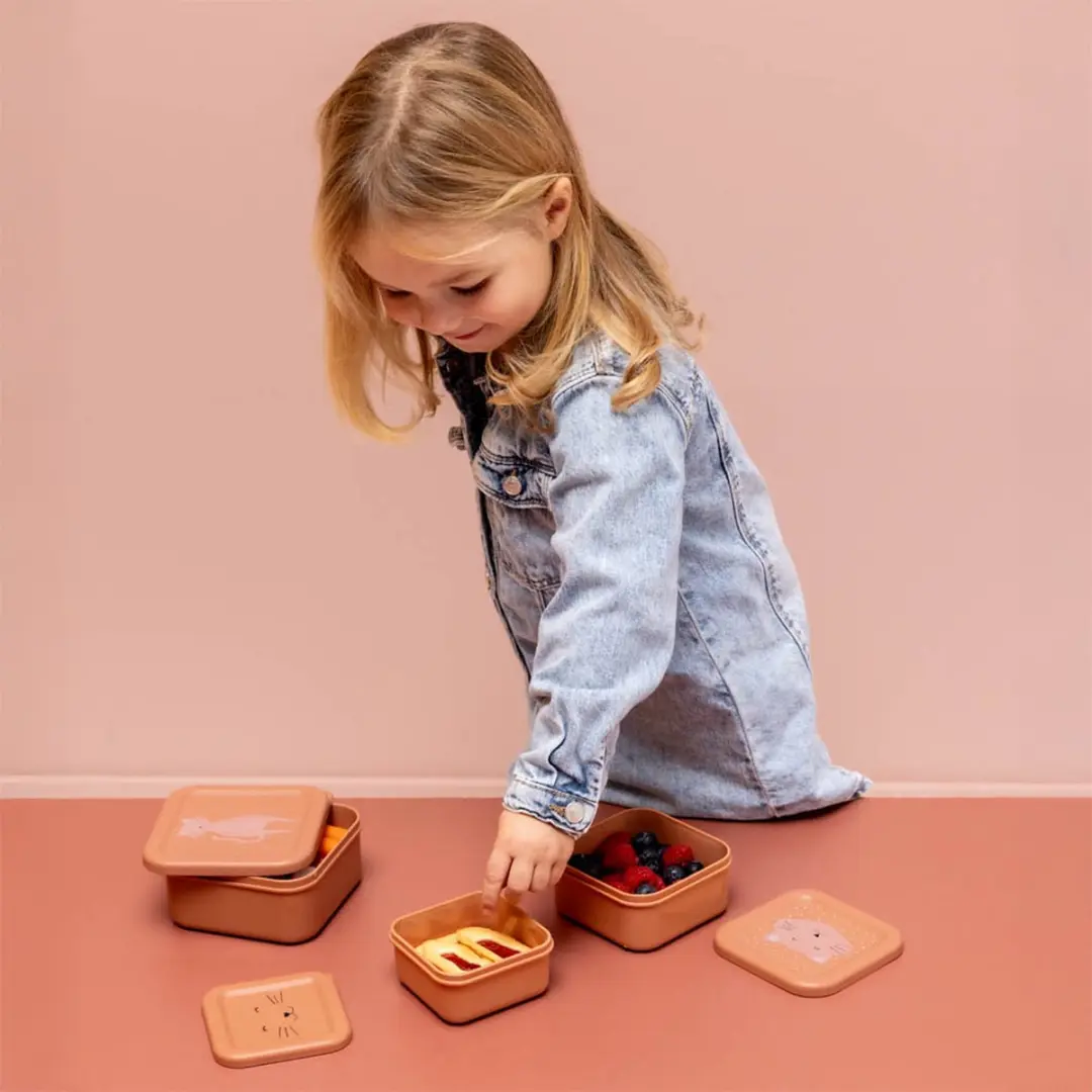 Trixie Mrs Cat 3-delige Snackbox - Roze - 0.86 l