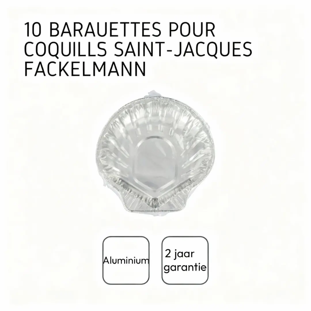 Fackelmann Coquilles Saint-Jacques Schalen 12,5cm - 10 Stuks