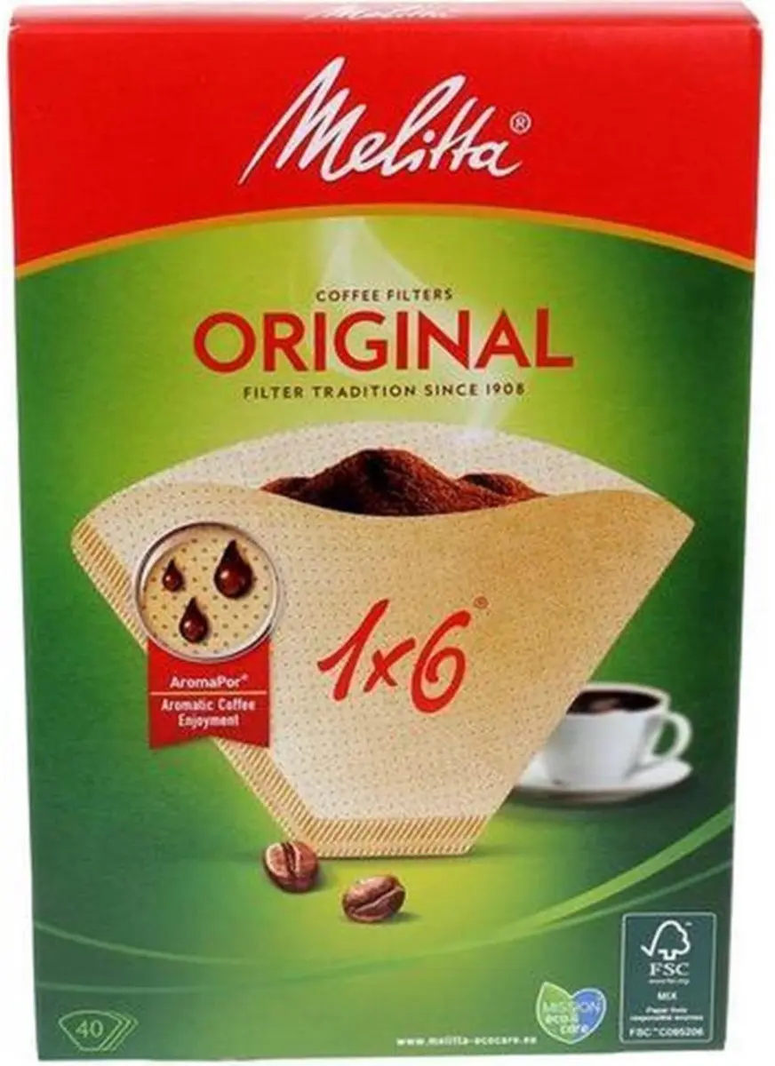 Melitta Filter 1x6 - 40 Stuks