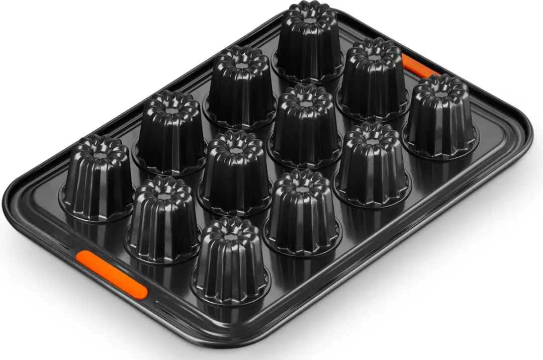 Le Creuset Bakvorm Patiliss 12 Cannelés - 39x27cm - Zwart - afbeelding 2 van 4