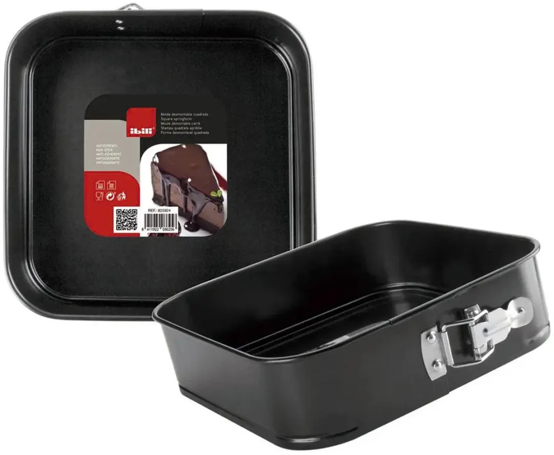 Ibili Springvorm Moka 24x24cm - Zwart