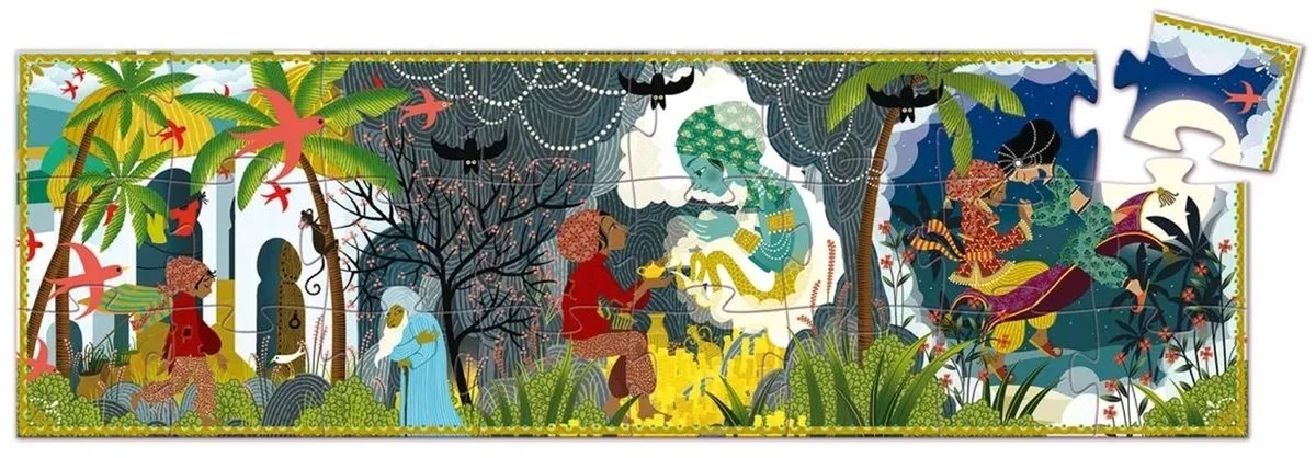 Djeco Puzzel Aladin 10 Stuks - Meerkleurig