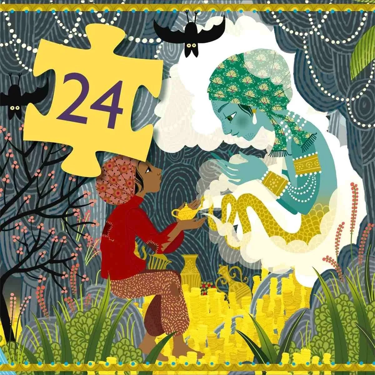 Djeco Puzzel Aladin 10 Stuks - Meerkleurig