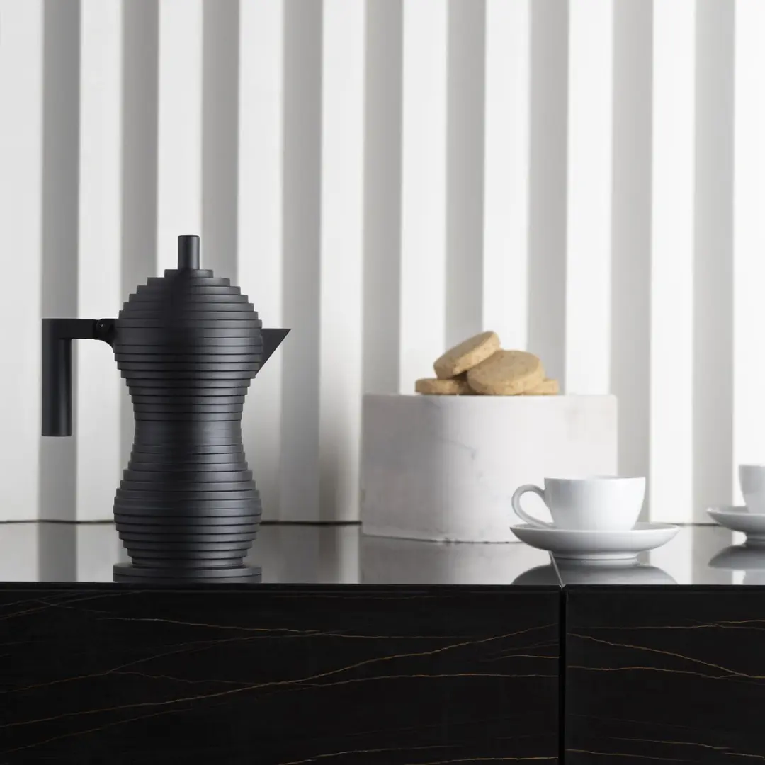Alessi Pulcina Koffiemaker 30cl - Zwart