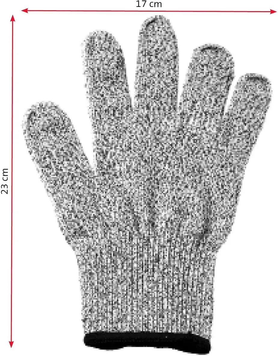 Westmark Snijbeschermende Handschoenen 8 (L) - 2 Stuks - Antraciet