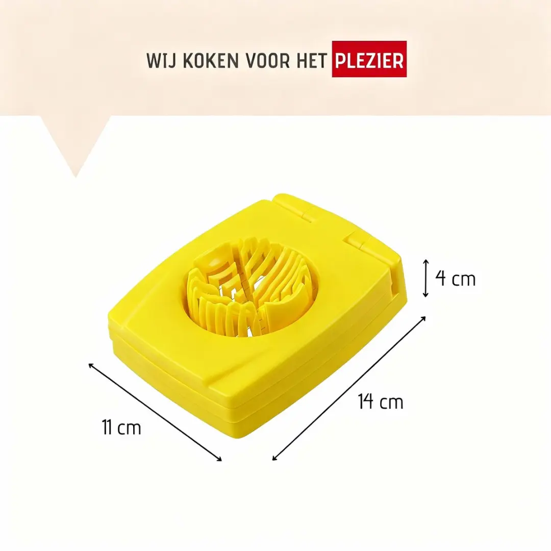 Fackelmann Colors Edition 2-in-1 Eiersnijder - Geel - afbeelding 3 van 6