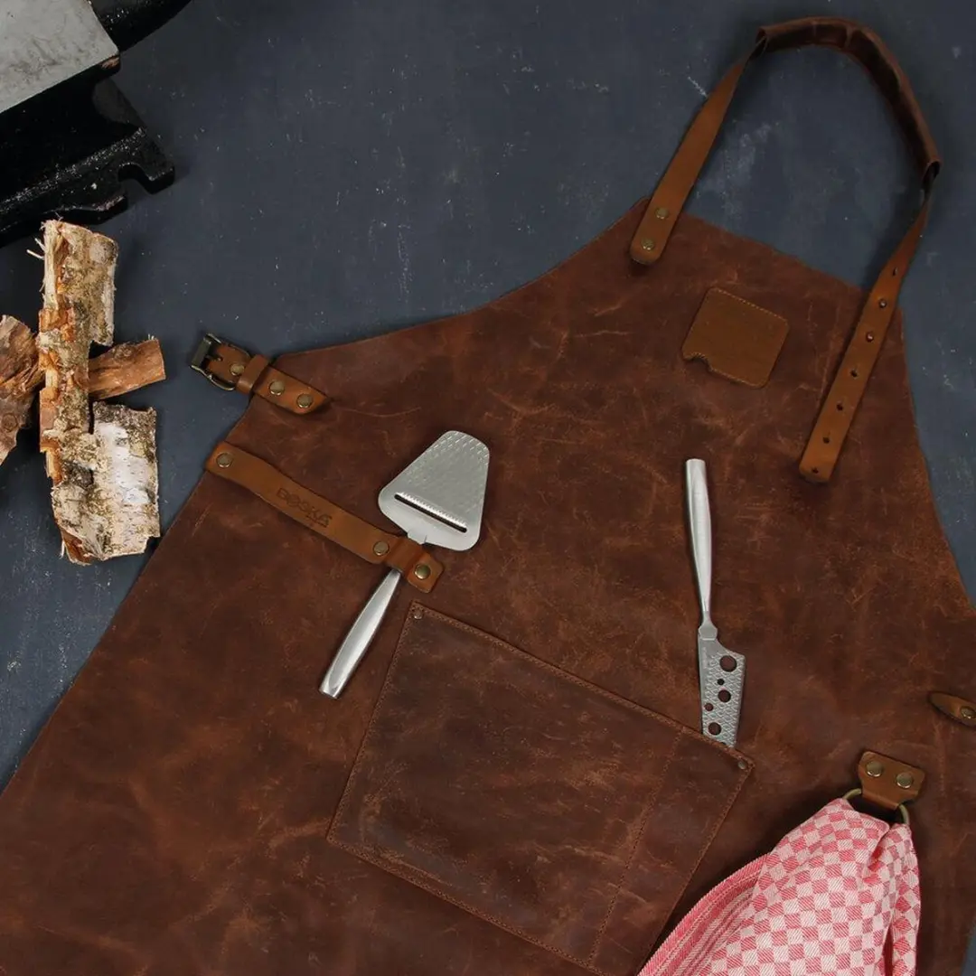 Boska Mr. Smith Leren Barbecueschort - Bruin