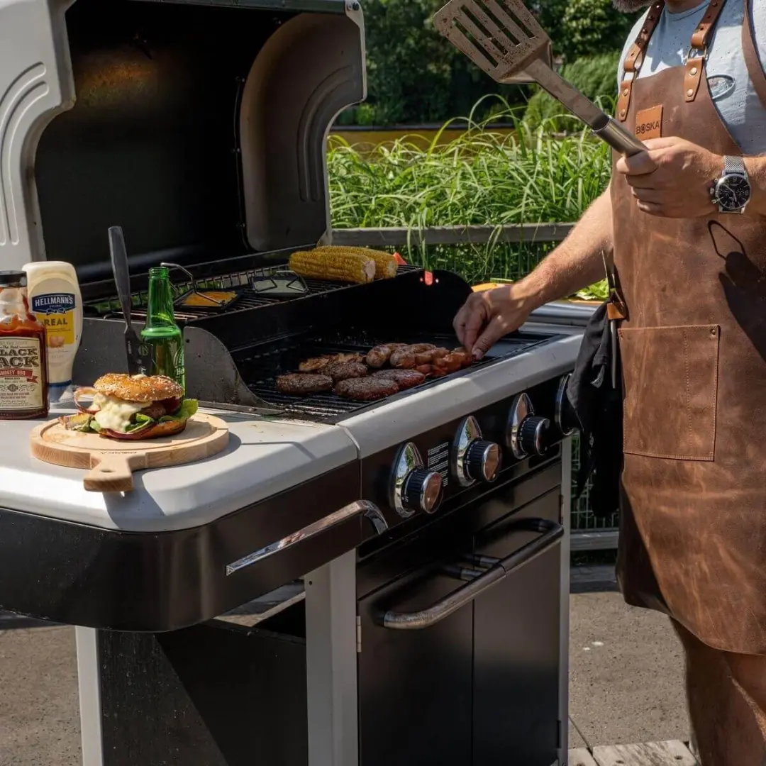 Boska Mr. Smith Leren Barbecueschort - Bruin