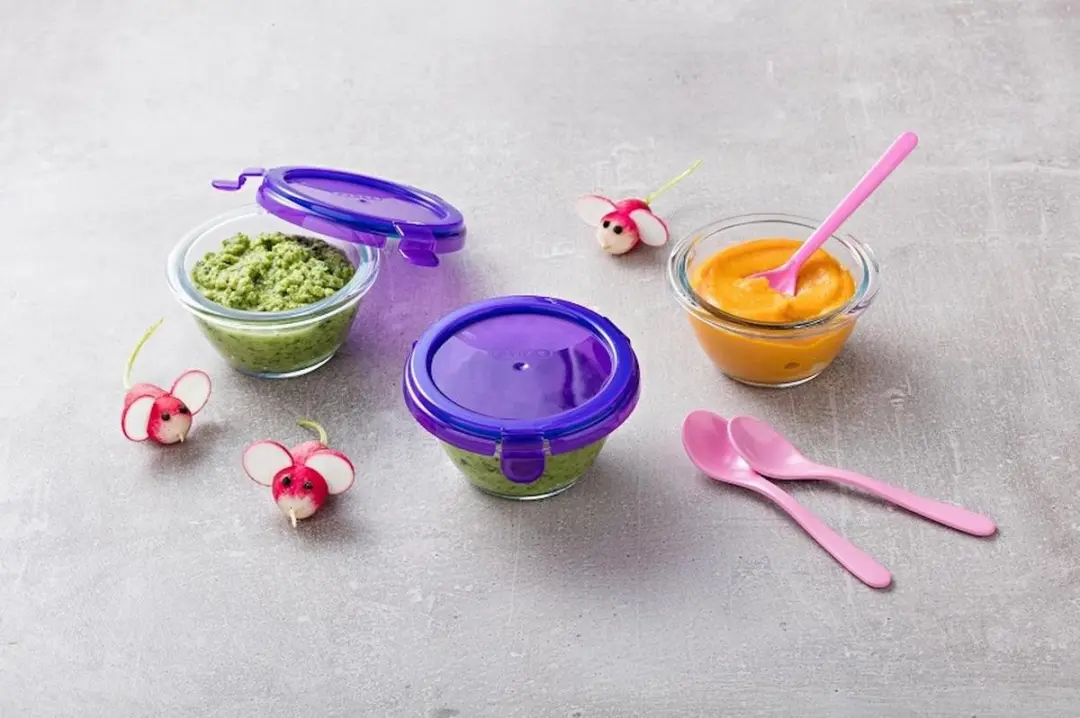 PYREX Baby Voedselcontainer 0.2L Glas - Paars