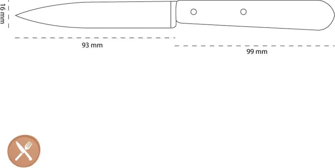 Opinel No. 112 Officemes 10cm - Naturel