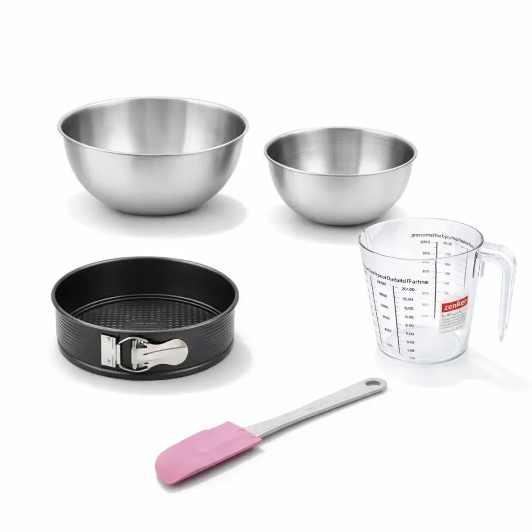 Zenker Bakkersset - 20cm Springvorm & Roestvrijstalen Kommen