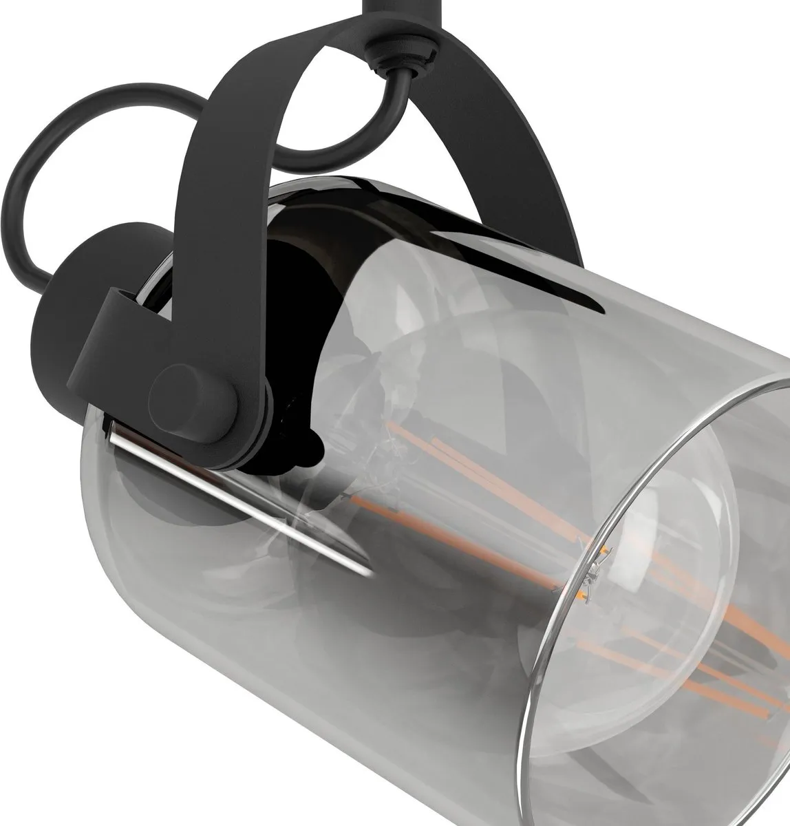 Eglo Berregas Spot E27 - 2 Lichtpunten - 44cm - Zwart/Grijs
