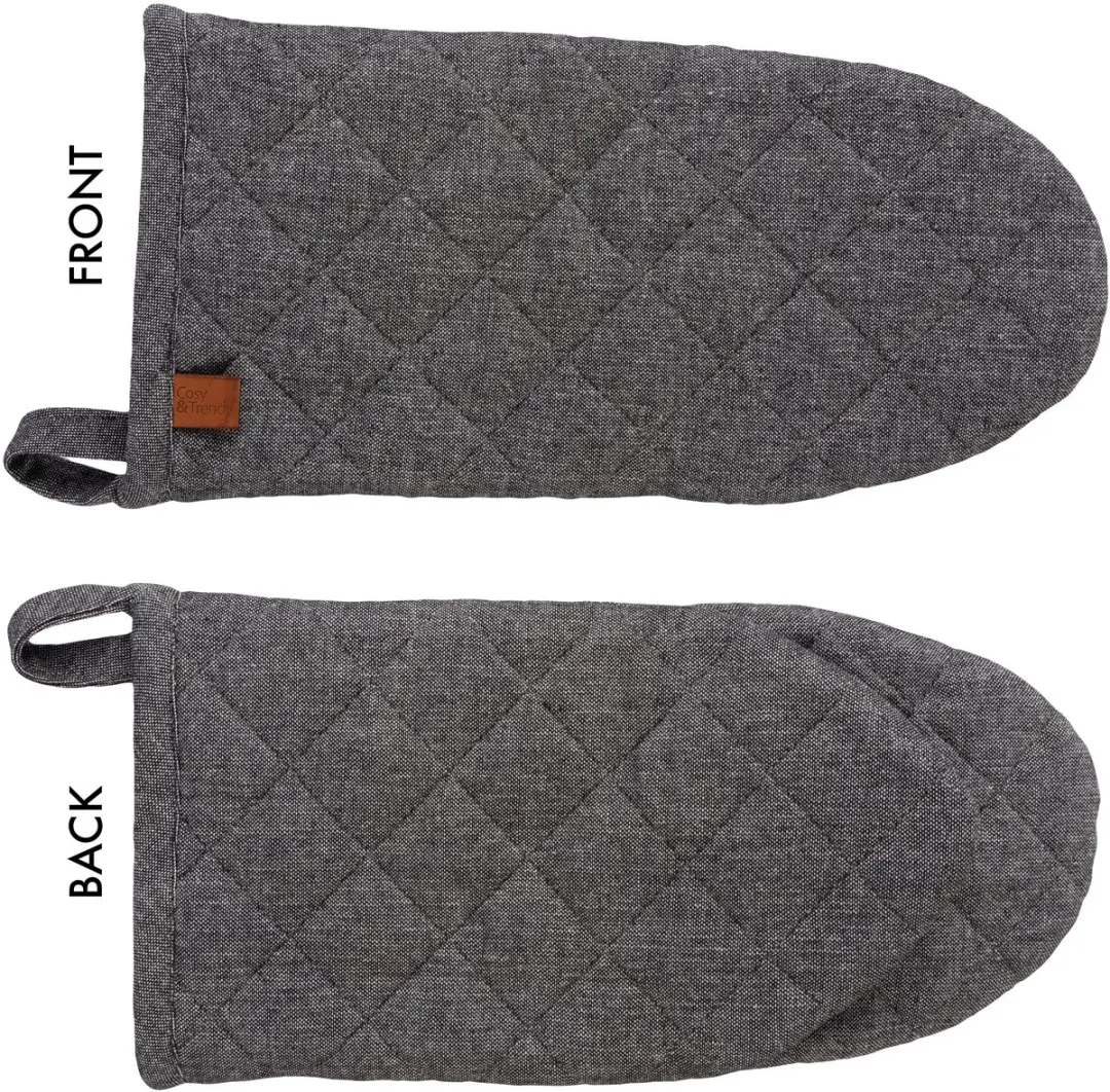 Cosy&Trendy Ovenwant Stoff Black Chambray - 31x15x3cm