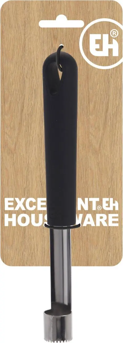 Excellent Houseware Appelboor RVS 21cm - Zwart