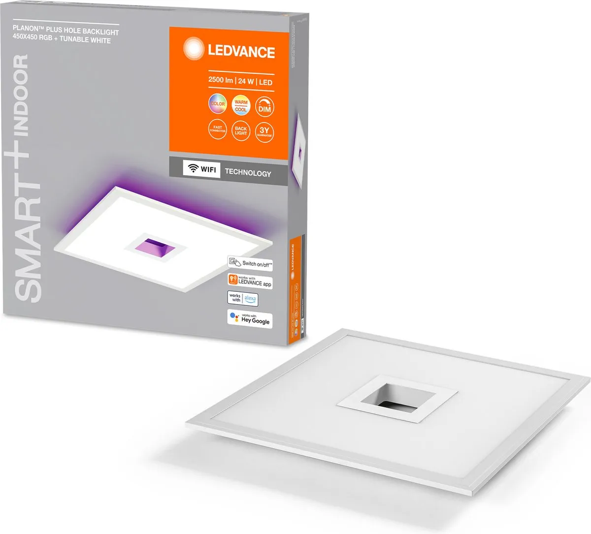 LEDVANCE SMART+ WiFi LED-paneellamp 24W RGB - Wit