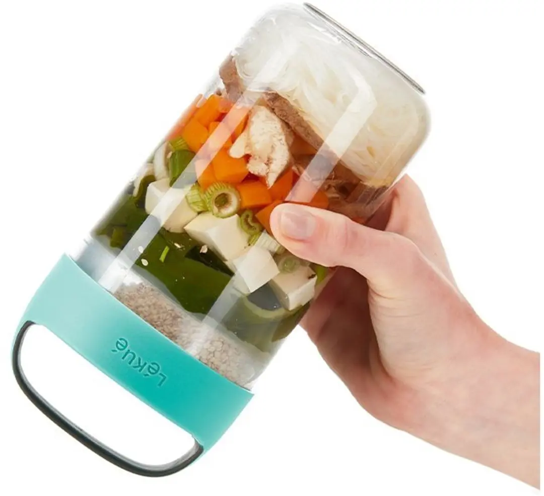 Lékué Lunchbeker To Go 600ml - Turquoise