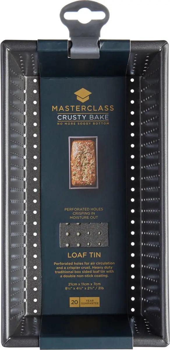 Masterclass Broodvorm Geperforeerd 21cm - Zwart