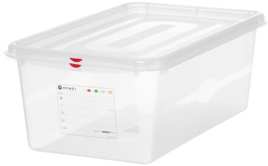 HENDI GN 1/1 Container PP 53x32,5x20cm - Transparant