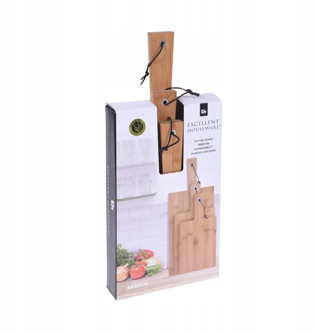 Excellent Houseware Bamboe Snijplanken 3-delig - Bruin