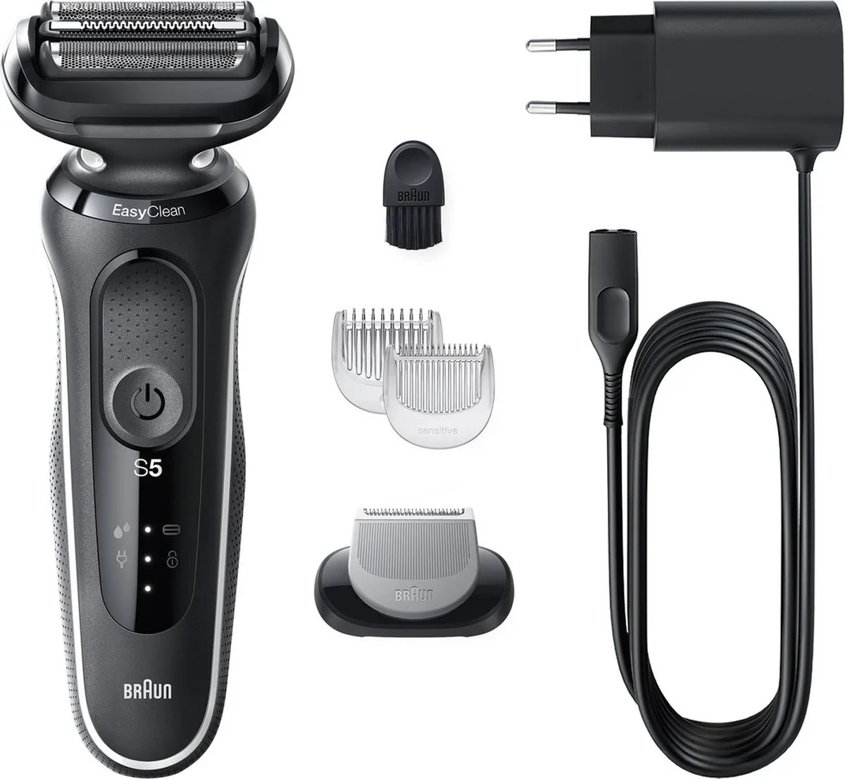 Braun Series 5 51-W1600s Scheerapparaat - 3 Mesjes - Zwart/Wit