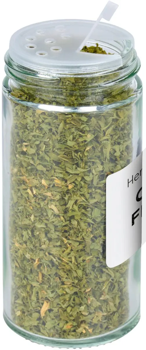 Alpina Kruidenpotjes Set 12 Stuks - 10ml - Glazen Potjes met Strooideksels