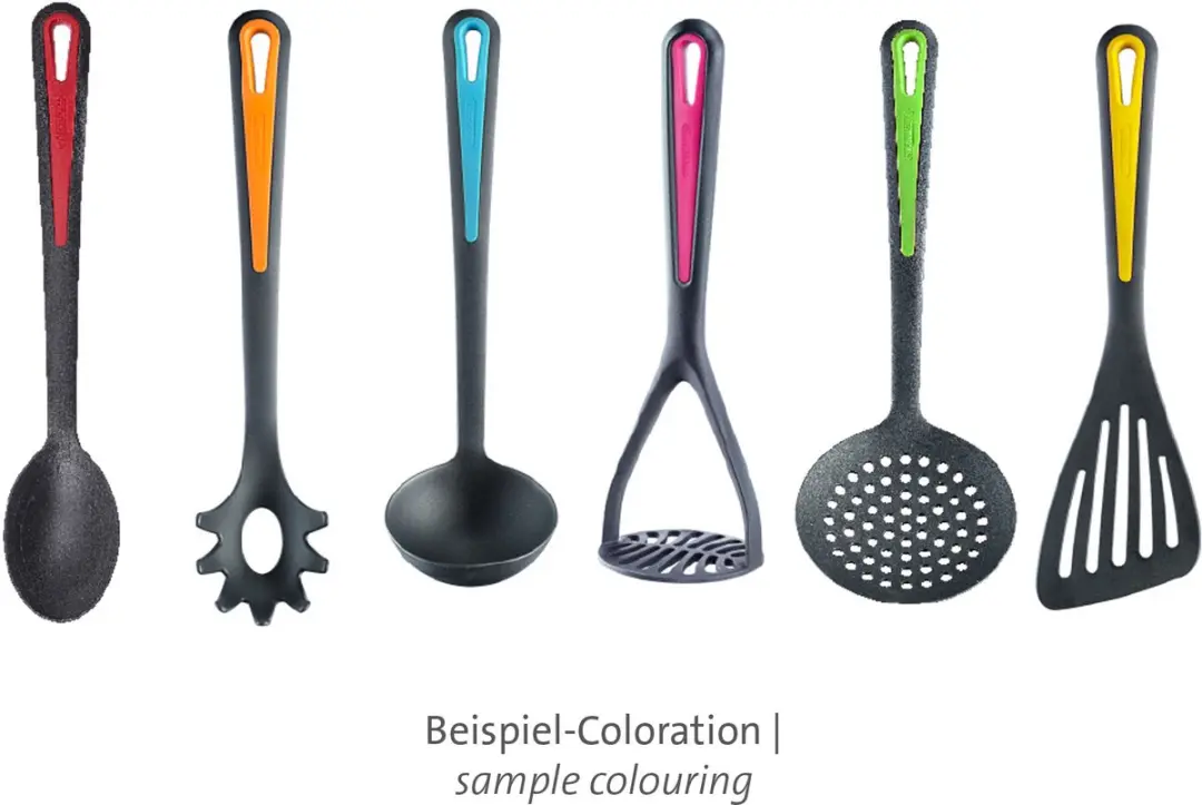 Westmark Gallant Draaibare Standaard 7-delig - Aardappelstamper, groentelepel, spaghetti- & soeplepel - Meerkleurig