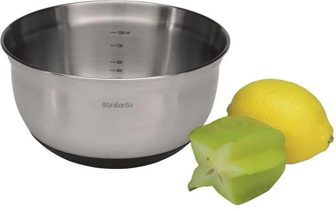 Brabantia Profile Beslagkom 1,0L - Matt Steel/Zwart - afbeelding 6 van 6