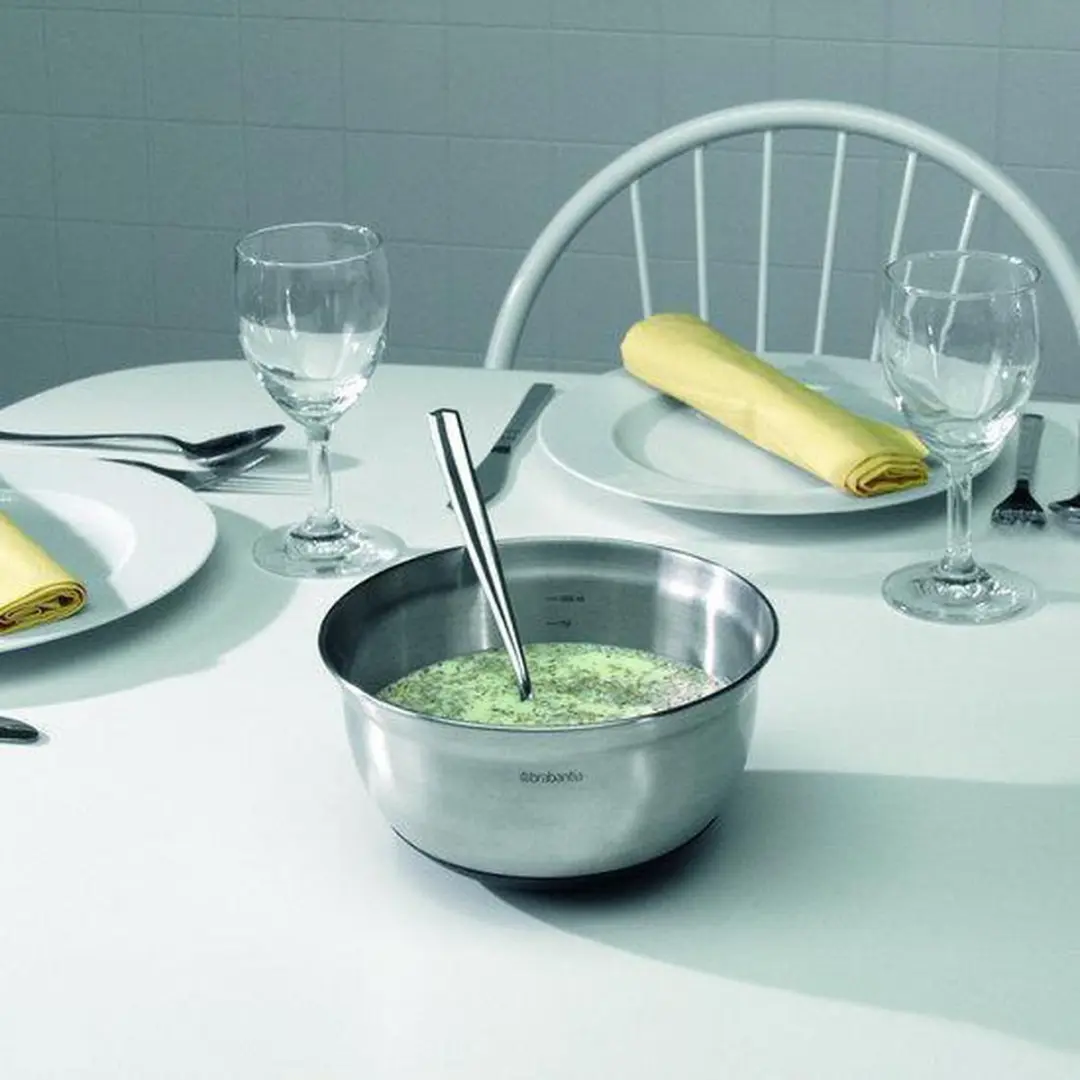 Brabantia Profile Beslagkom 1,0L - Matt Steel/Zwart
