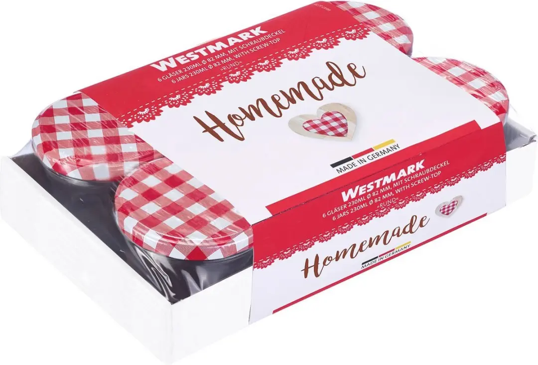 Westmark 6 Worstpotten Glas 230ml - Ø82mm
