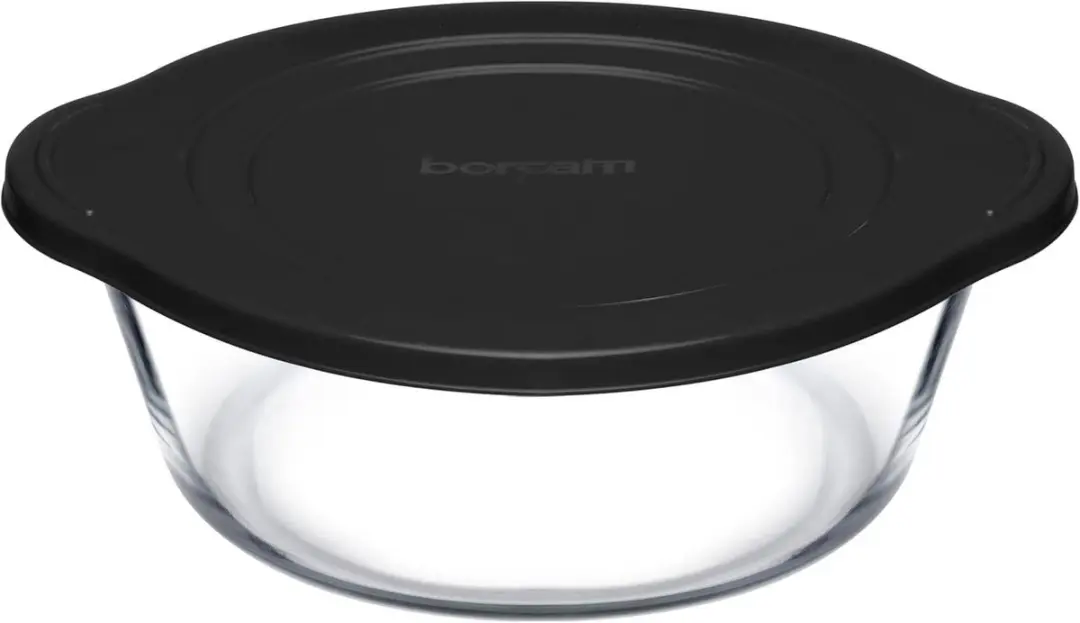 Pasabahce Borcam Ronde Ovenschaal 2200ml - Zwart