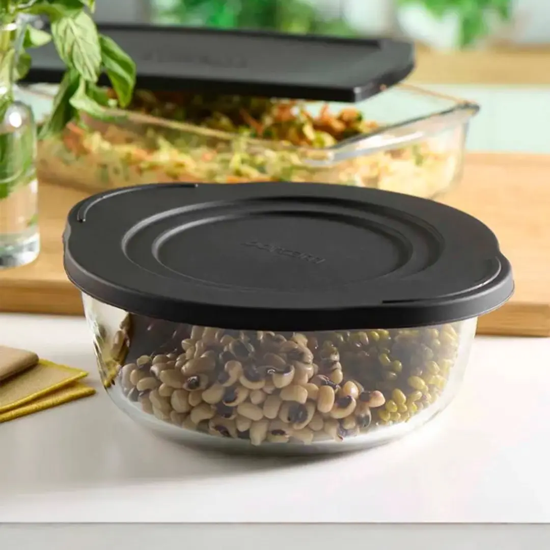 Pasabahce Borcam Ronde Ovenschaal 2200ml - Zwart